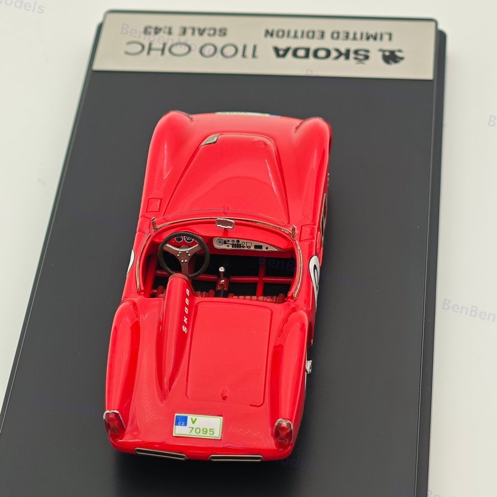 1:43 FOX18 Škoda 1100 OHC Winner #9 1958 Red Limited Edition Collection