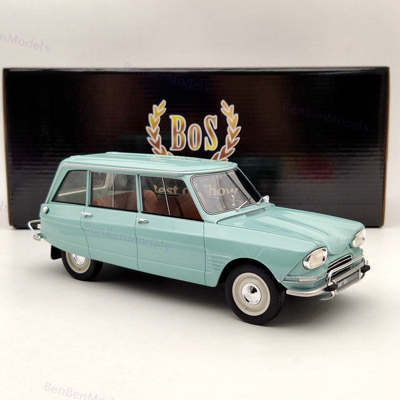 BOS 1/18 Citroen Ami 6 Break 1967 BOS390 Blue Limited Edition Collection Models