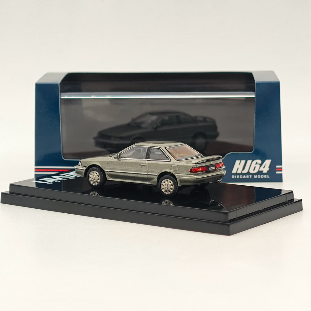 Modèle réduit de voiture moulée sous pression Toyota COROLLA LEVIN GT APEX AE92 grisâtre Hobby Japan 1/64