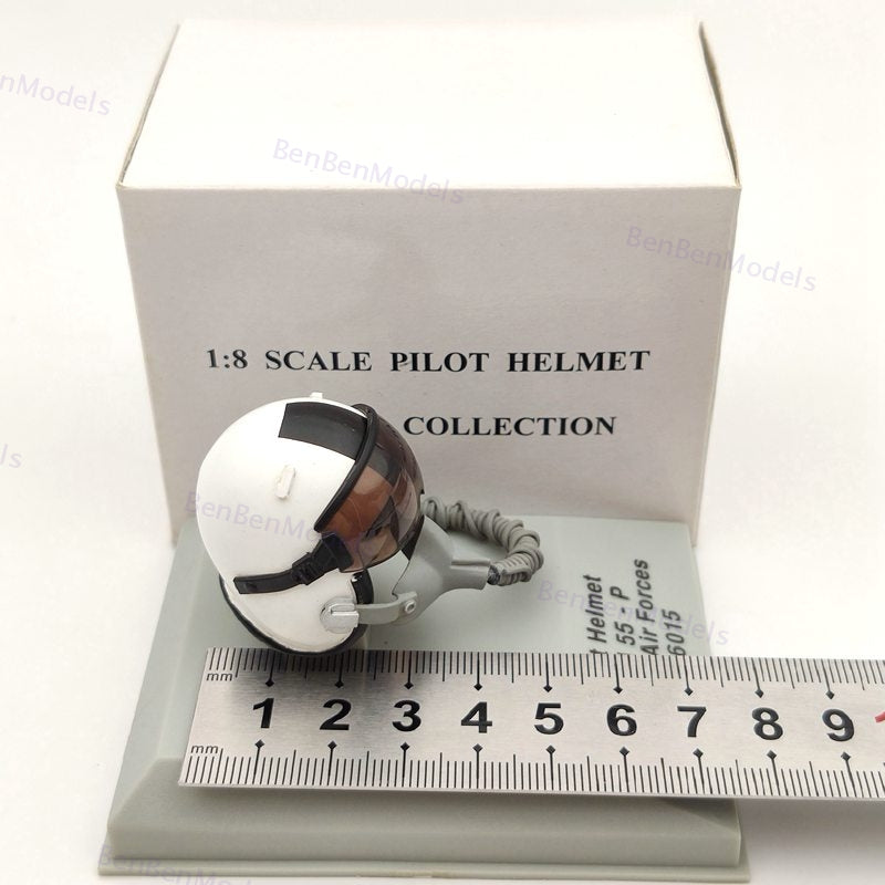 1:8 Scale CDC Armour Pilot Helmet HGU 55P Various Air Force #6015 Diecast Model