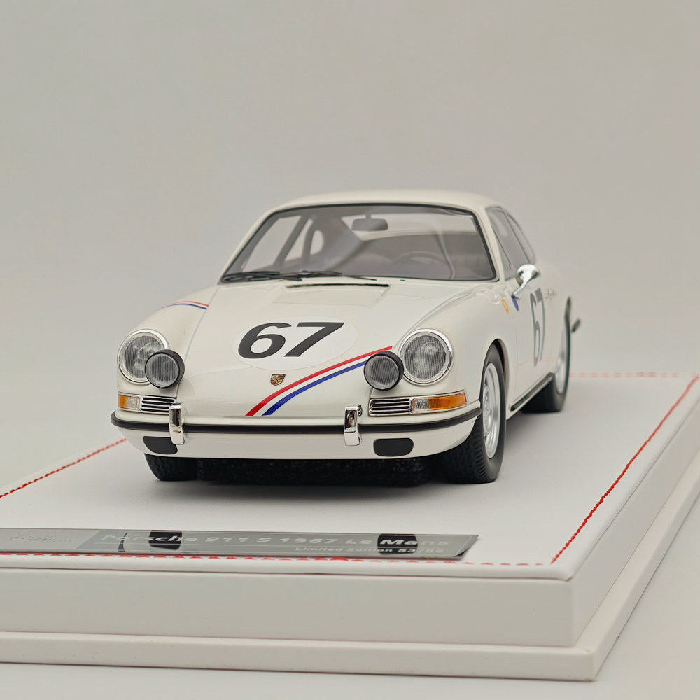 Ivy Merit 1/18 Porsche 911s 1967 Le Mans Blanc 67# Résine de collection de haute qualité