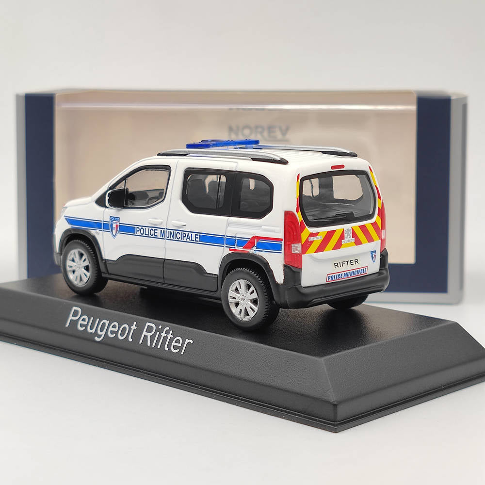 Norev – Peugeot Rifter Police Municipale 1/43, modèles moulés sous pression, voiture de Collection, jouets, cadeau, 2019