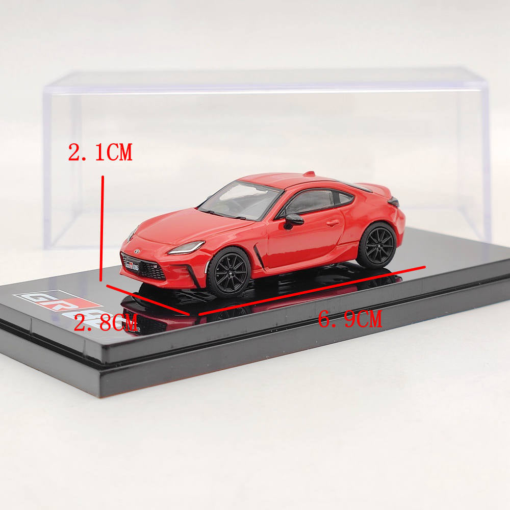Hobby Japan 1/64 TOYOTA GR86 RZ 3BA-ZN8 RED HJ641048AR Diecast Model Car Collection Auto Toys Gifts(Ships from the United States)