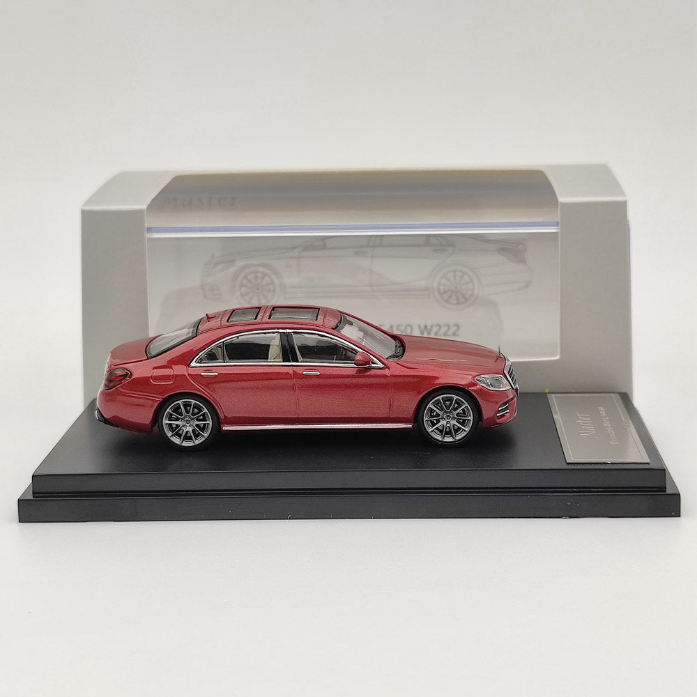 Master 1:64 Mercedes-Benz S450 W222 Police Car Diecast Toys Models Collection Gifts
