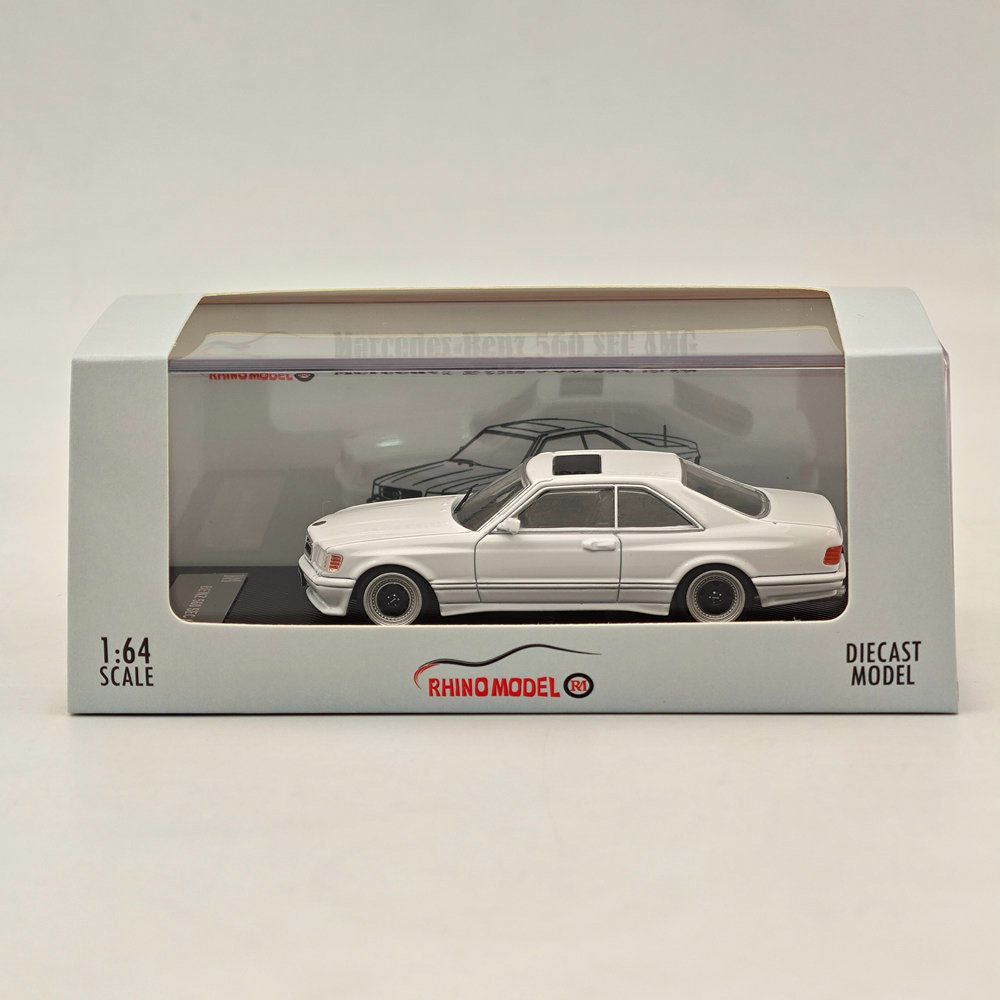 RHINO MODEL RM 1:64 Mercedes-Benz 560 SEC AMG Diecast Toys Car Collection Gifts Limited