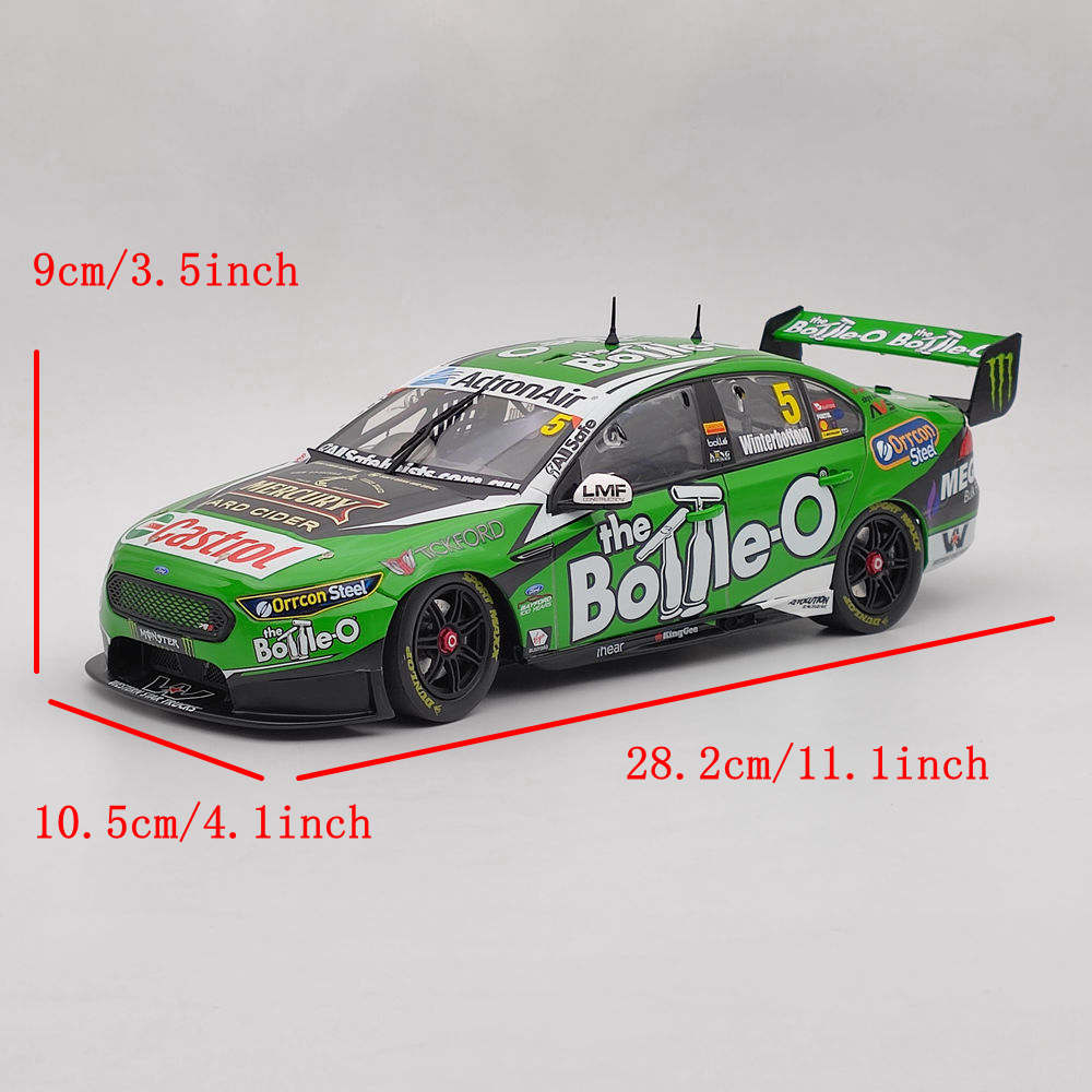 1/18 Apex Ford The Bottle-O Racing Team #5 Mark Winterbottom 2017 AD81422 Modèles moulés sous pression Collection limitée