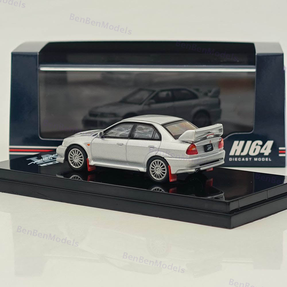 Hobby Japan 1/64 Mitsubishi Lancer GSR Evolution V (CP9A)1999 Silver HJ642033AS