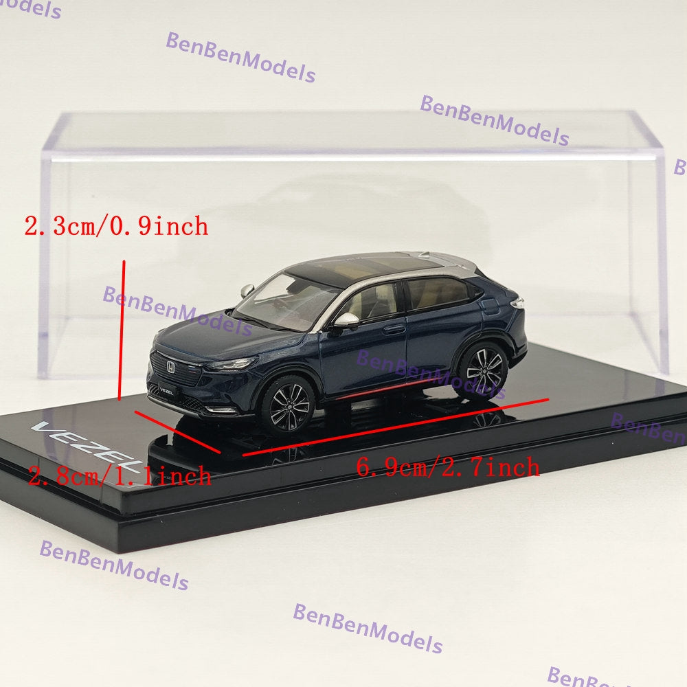 1/64 Hobby Japan VEZEL e:HEV PLaY Midnight Blue Beam Metallic Diecast HJ642071BL