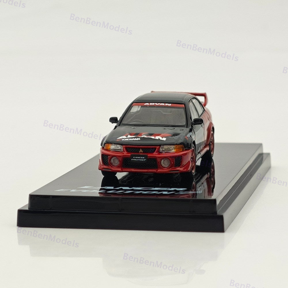 Hobby Japan 1/64 Mitsubishi Lancer GSR Evolution 1998 YOKOHAMA ADVAN HJ642032AV
