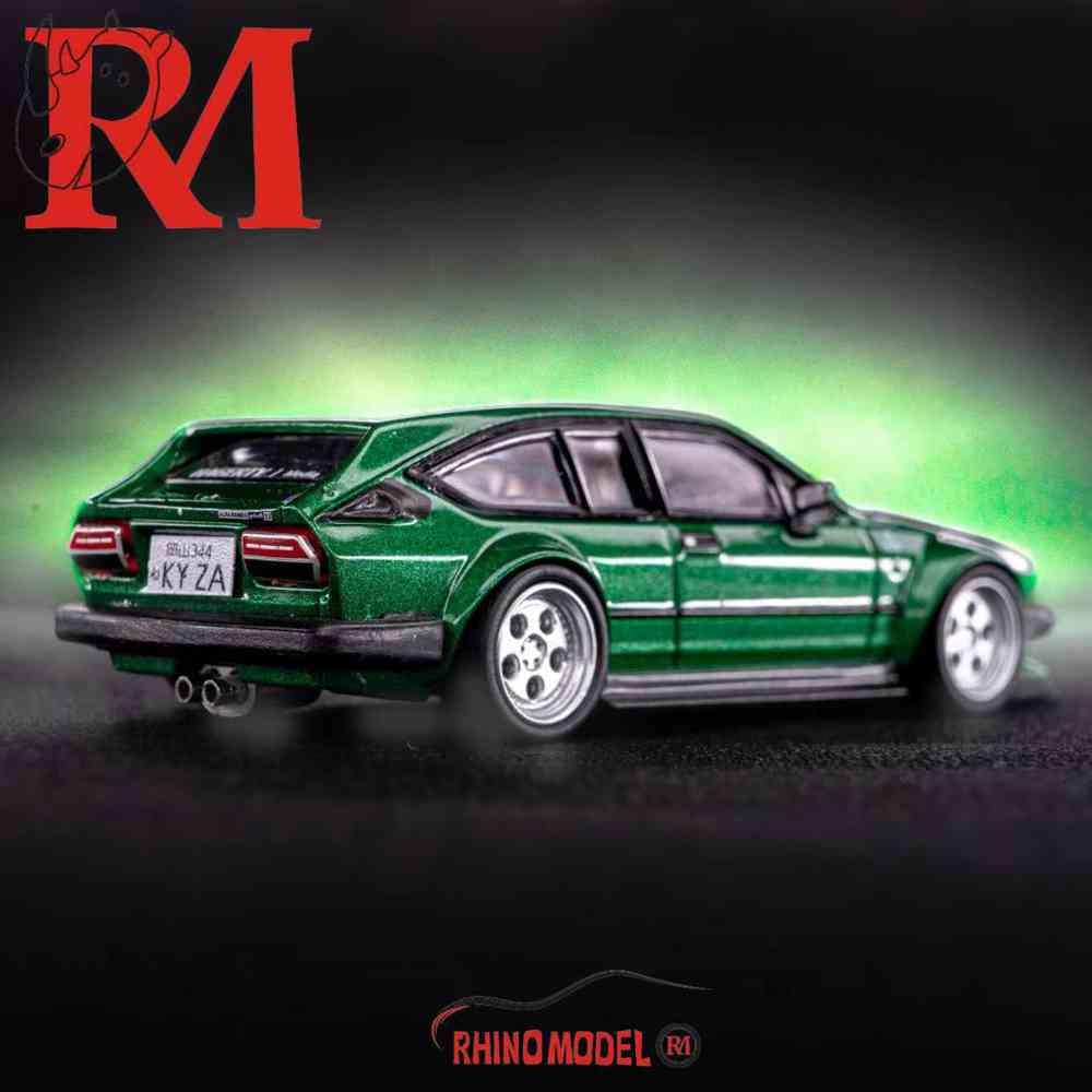 RM 1:64 Alfa Romeo GTV6 Wide Body Modified Open Hood with Engine Diecast Toys Car Collection Gifts
