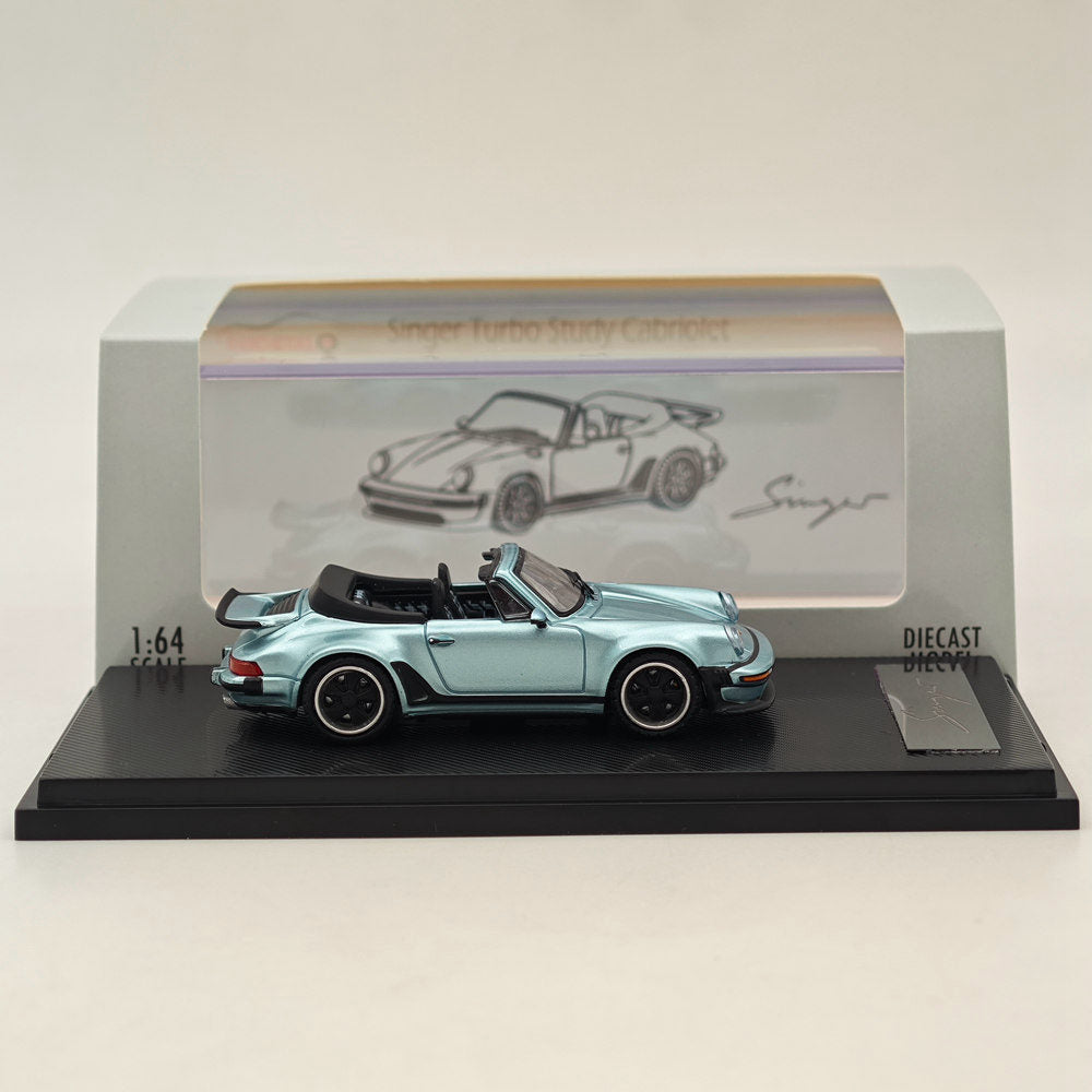 RHINO MODEL RM 1:64 Porsche Singer Turbo Study Cabriolet 930 Diecast Toys Car Collection Gifts Limited Edition