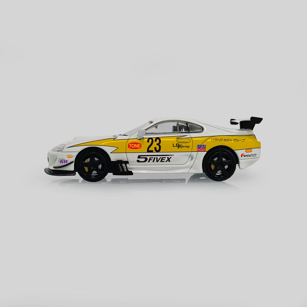MJ 1:64 Toyota Supra A80 Customized Diecast Toys Car Models Miniature Hobby Collection Gifts