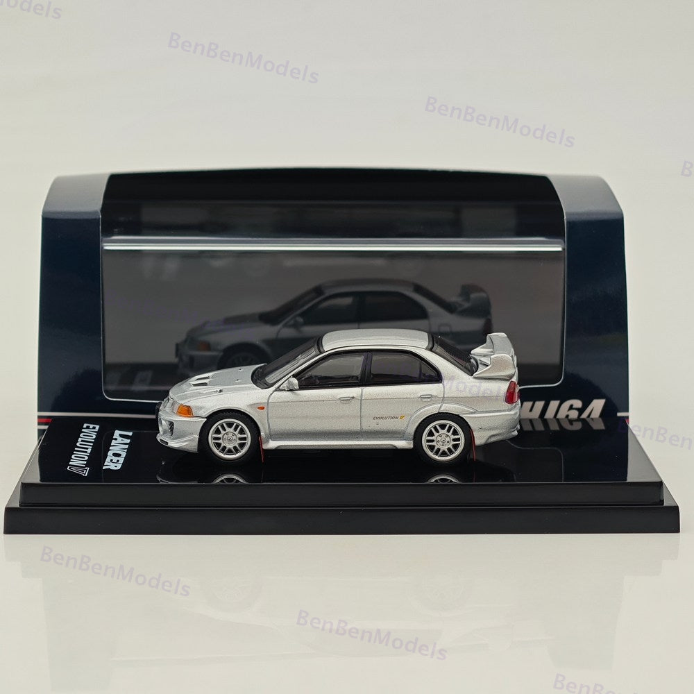 Hobby Japan 1/64 Mitsubishi Lancer GSR Evolution V (CP9A)1998 Silver HJ642032AS