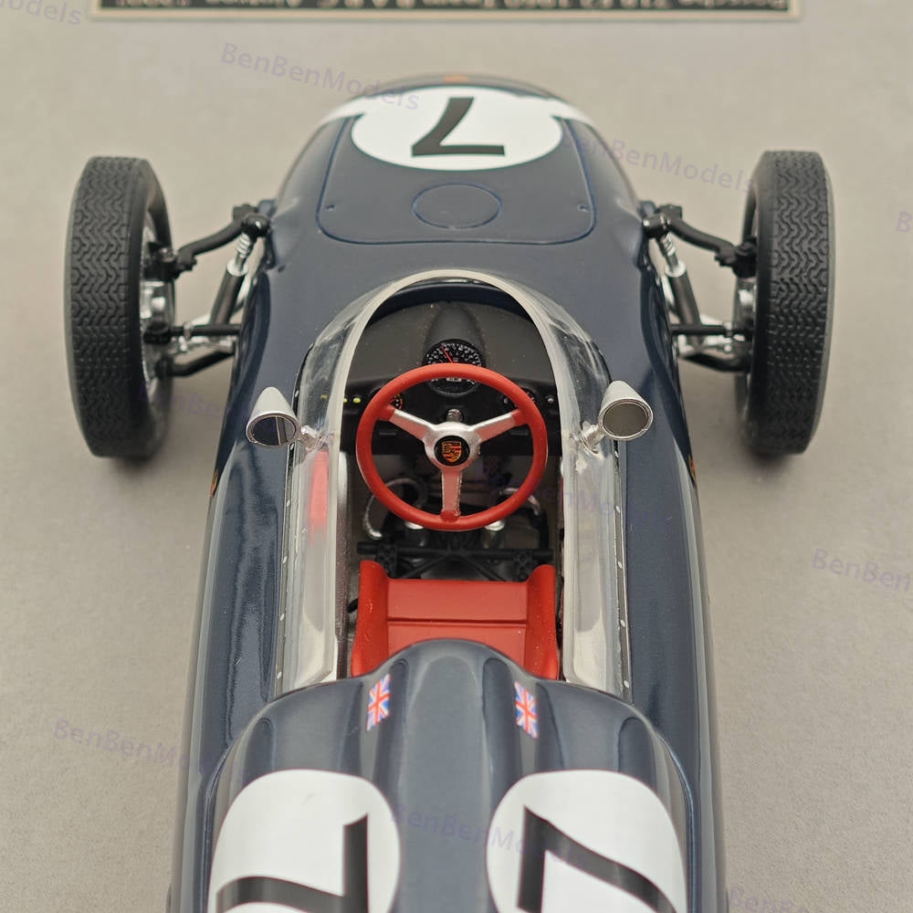 1/18 Tecnomodel Porsche 718 F2 1960 Winner Team Rob Walker XV B.A.R.C #7 Aintree