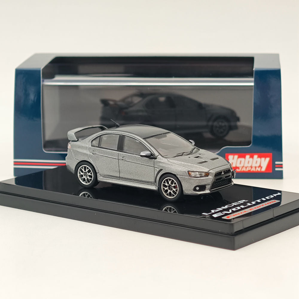 1/64 Hobby Japan Mitsubishi Lancer Evolution X Final Edition Gris (M) Toit en carbone