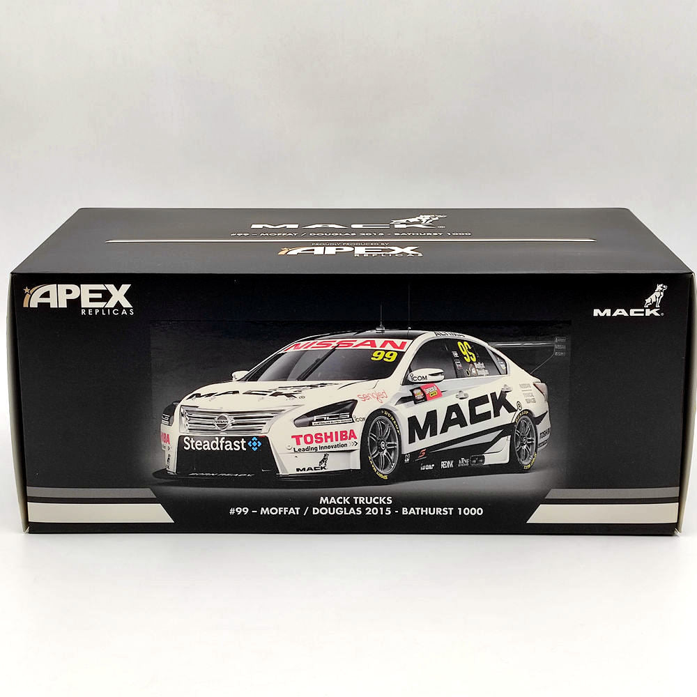 1/18 Apex Nissan Altima MACK TRUCKS #99 - MOFFAT / DOUGLAS 2015 AD80813 Diecast Toys Car Gift