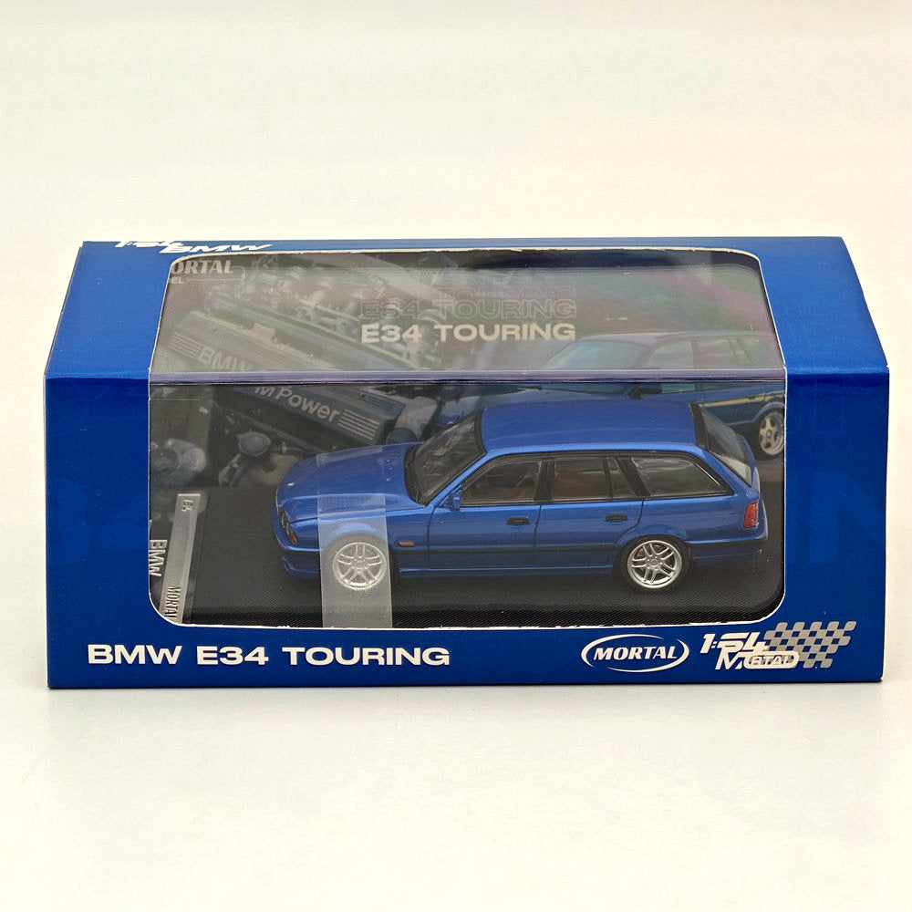 Mortal 1:64 BMW E34 M5 TOURING Wagon Openable Hood Diecast Toys Car Models Hobby Collection Gifts