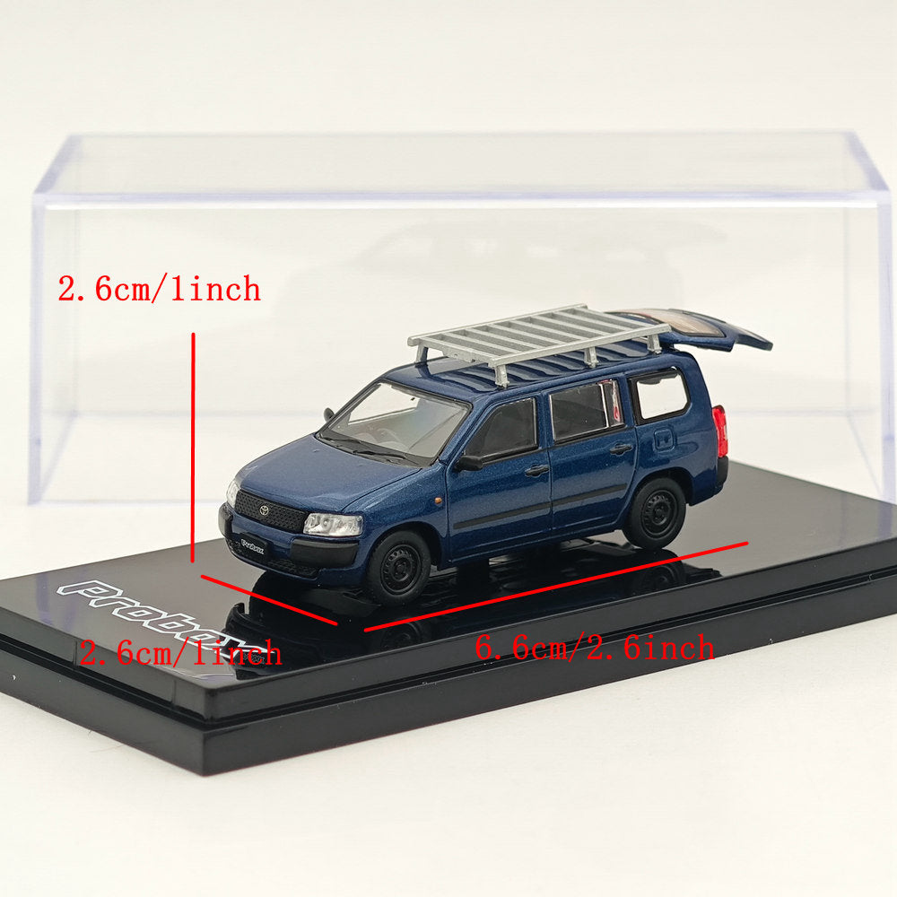 1/64 Hobby Japan Toyota PROBOX Customized ver. with ROOF CARRIER Blue HJ642062BL