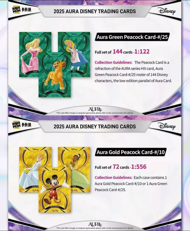 Kakawow 2025 AURA Disney Series Collection Card Factory Sealed Case 10BOX -vi!