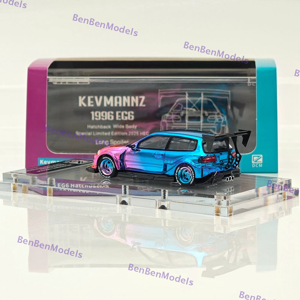 1:64 DCM Civic EG6 Kevmannz Wide Body Diecast Metal Car Limited Collection Gifts