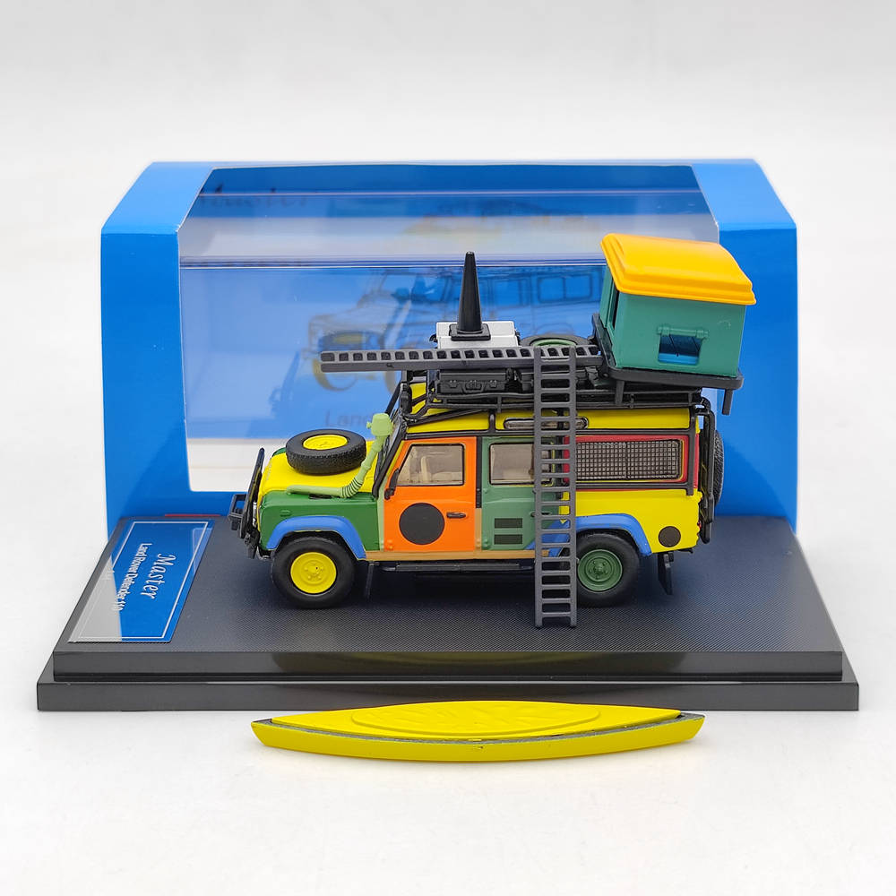 New Master 1:64 Land Rover Defender Gulf Camping Camouflage Diecast Toys Car Models Miniature Vehicle Hobby Collection Gifts