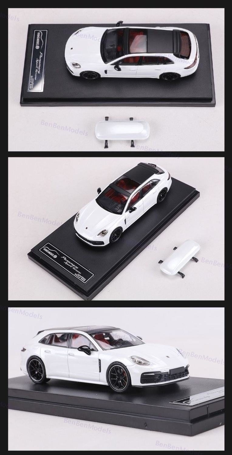 Rhino Model RM 1:64 Porsche Panamera Sport Turismo Diecast Car Model Collectible Gifts