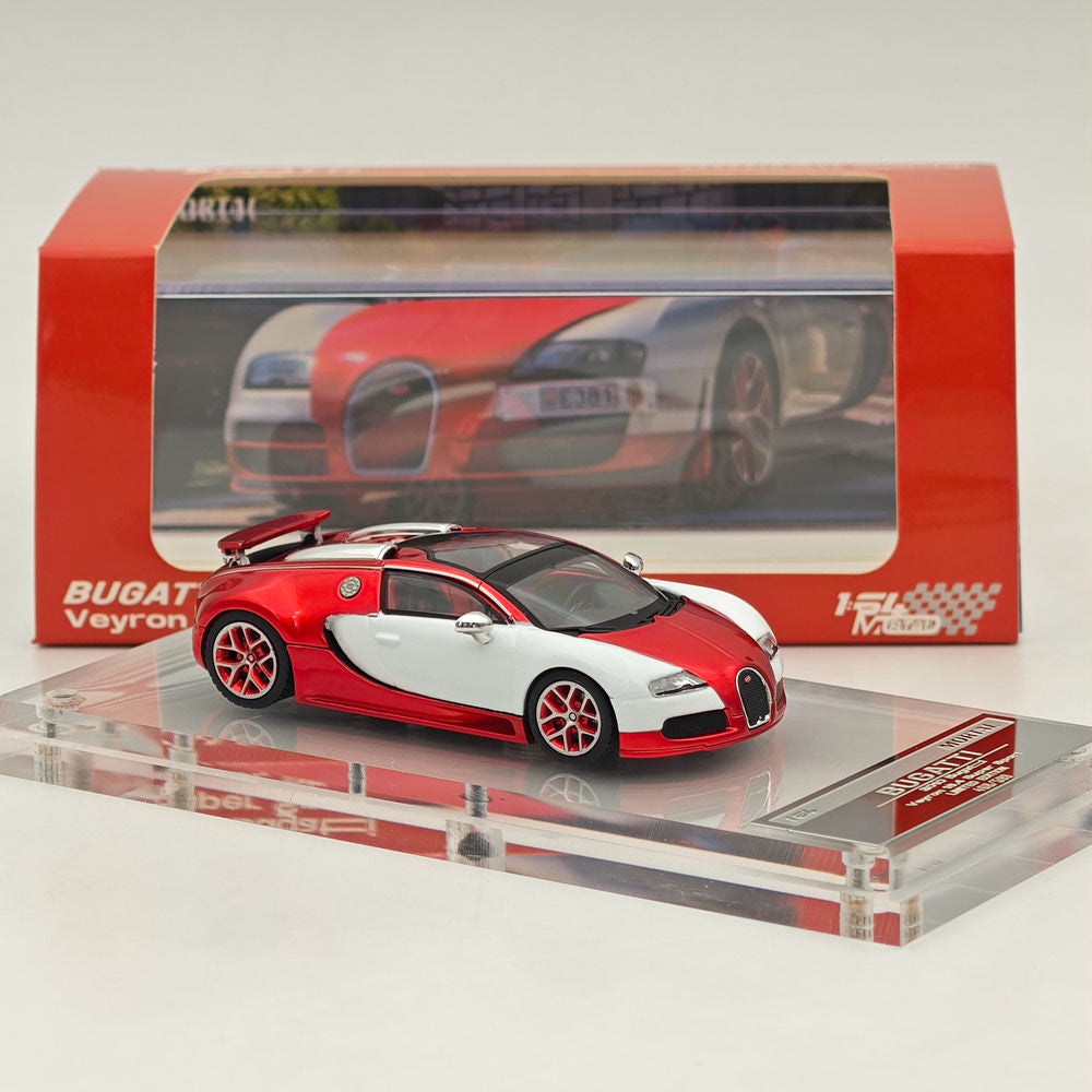 Mortal 1:64 Bugatti Veyron Super Sport Car Models Diecast Toys Collection Gifts Miniature Metallic Two-Tone