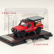 Modèles Autobots 1/64 TOYOTA LAND CRUISER LC79 Édition de voyage dans le temps modifiée de style australien Collection Jouets moulés sous pression Voiture Miniature Hobby Cadeaux