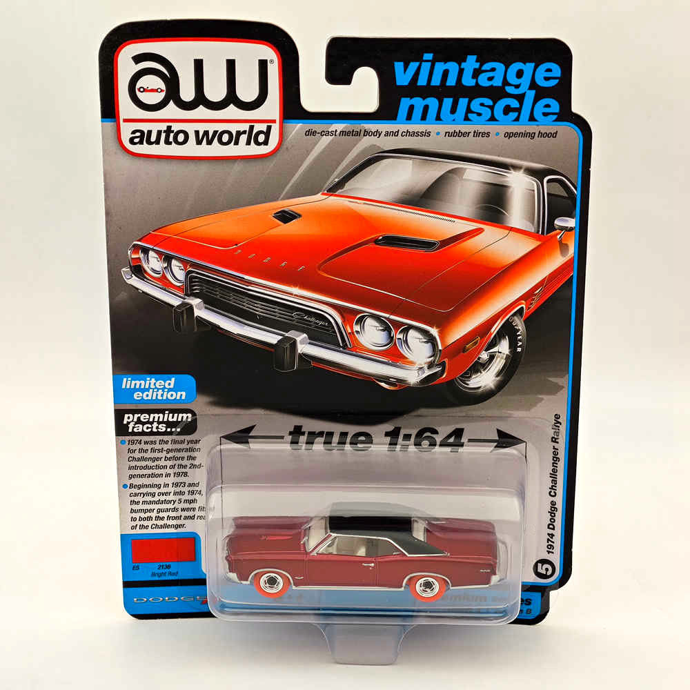 CHASE Auto World 1/64 1967 Pontiac GTO Red Diecast Models Car