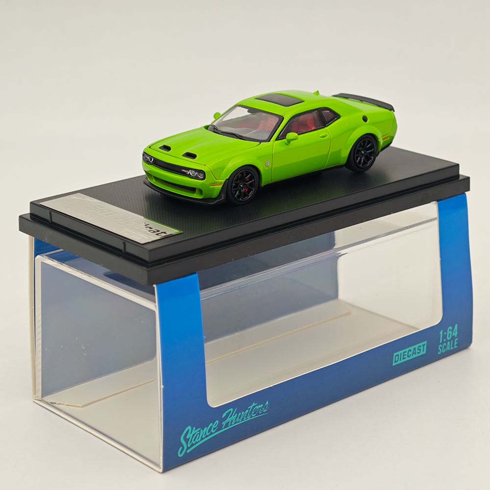 Stance Hunters 1/64 Dodge SRT Hellcat Green Diecast Models Car Collection