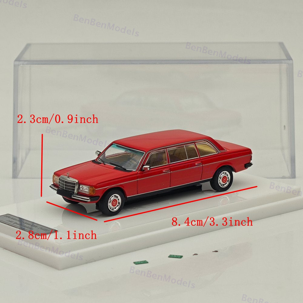 1:64 JIYI & GOC Mercedes Benz 230E V123 Beijing HEC 1976 Red Special Edition