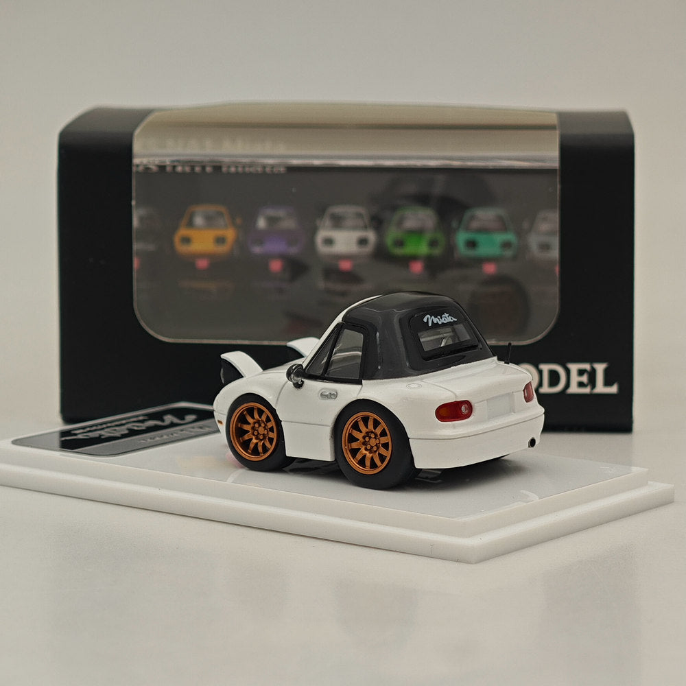 MJ 1:64 Miniature Mazda mx5 Q miata na Resin Car Models Toys Hobby Collection Gifts Limited Edition