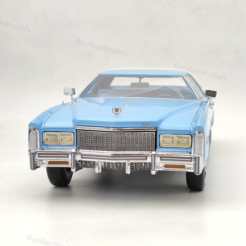 BOS 1:18 Cadillac Eldorado Coupe Blue 1976 BOS328 Resin Model Limited Collection