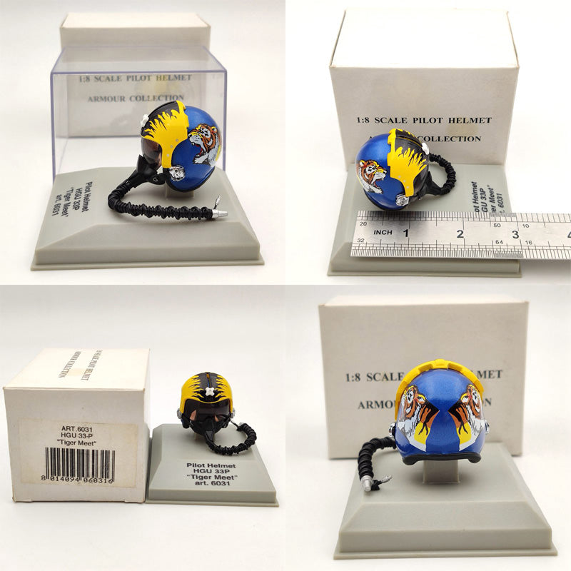 1/8 CDC Armour/Franklin Mint Pilot Helmet HGU 26P/33P/55P/MK 10/Gueneau 316/APH 6B Diecast Model Collection Used