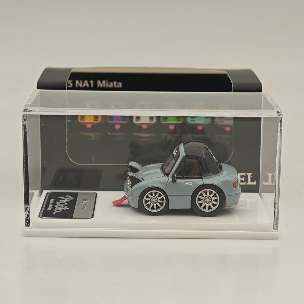 MJ 1:64 Miniature Mazda mx5 Q miata na Resin Car Models Toys Hobby Collection Gifts Limited Edition
