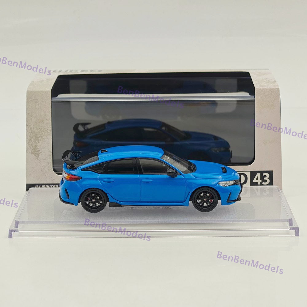 1/43 Hobby Japan HJD43 CIVIC TYPE R (FL5) RACING BLACK Package Diecast Car Model