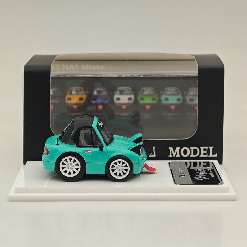 MJ 1:64 Miniature Mazda mx5 Q miata na Resin Car Models Toys Hobby Collection Gifts Limited Edition