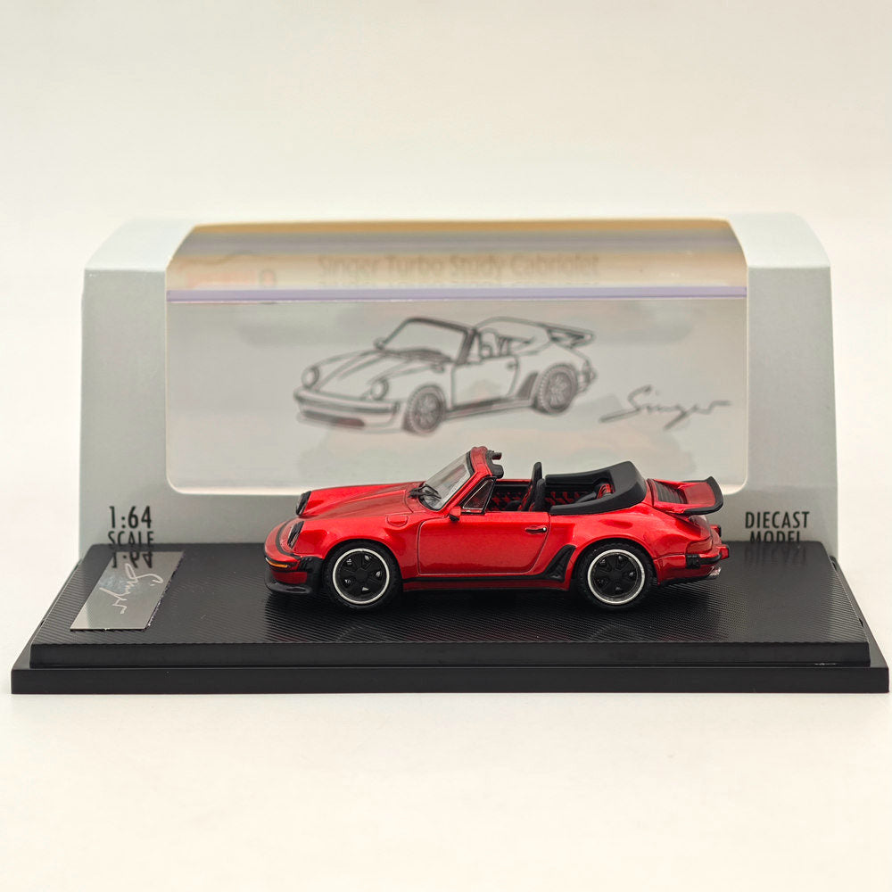 RHINO MODEL RM 1:64 Porsche Singer Turbo Study Cabriolet 930 Diecast Toys Car Collection Gifts Limited Edition