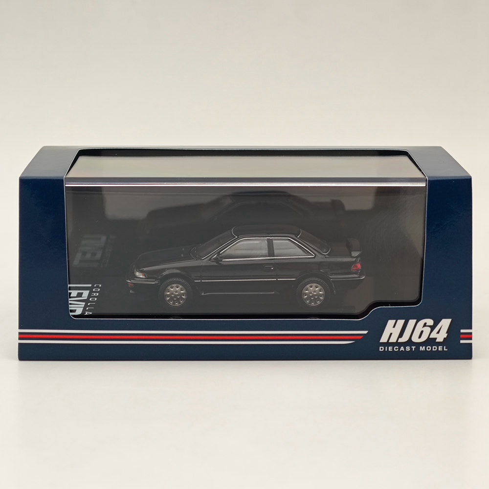 Hobby Japan 1/64 Toyota COROLLA LEVIN GT APEX AE92 Noir Métallisé HJ641059ABK Modèle de Voiture Moulé Sous Pression Collection Limitée