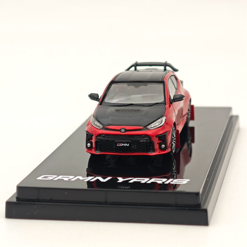 Hobby Japan 1:64 Toyota GRMN YARIS Rally Pacakge with GR PARTS Emotional Red II HJ643024RR Diecast Models Car Collection