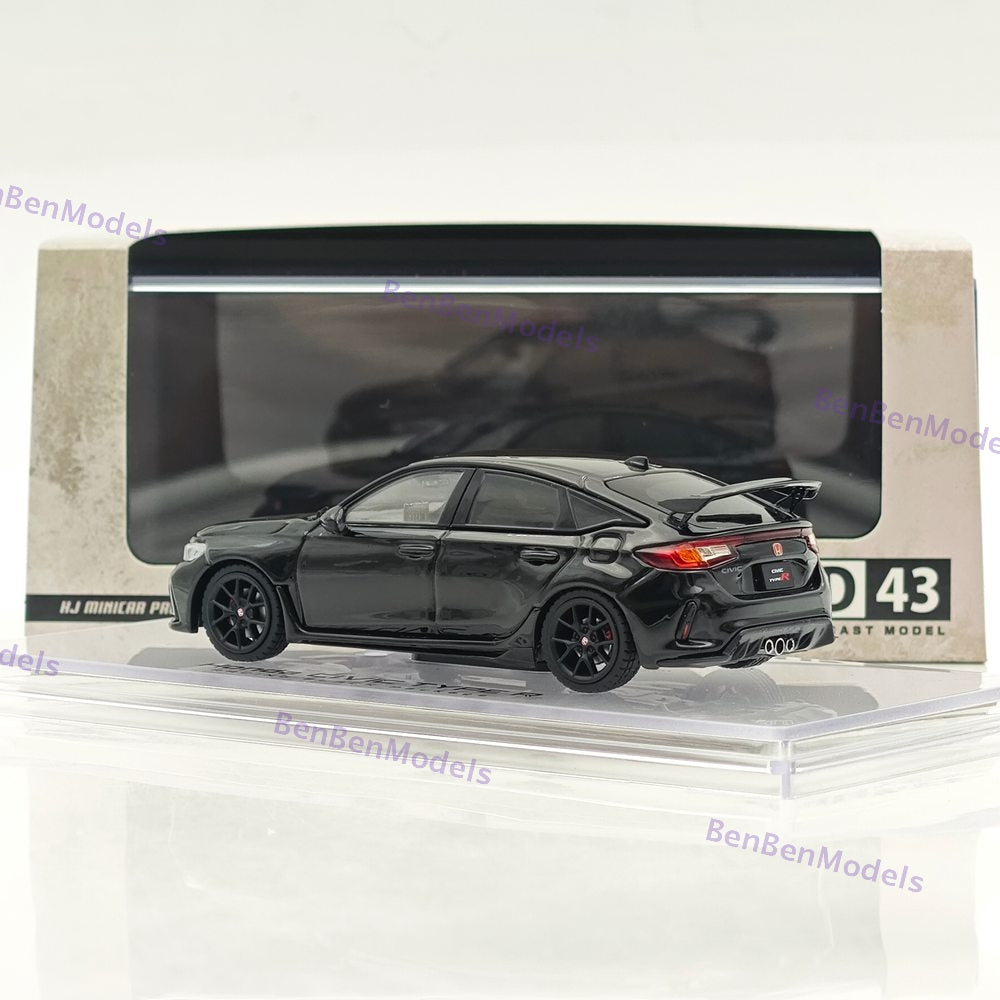 1/43 Hobby Japan HJD43 CIVIC TYPE R (FL5) RACING BLACK Package Diecast Car Model