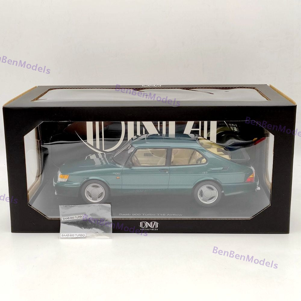 DNA Collectibles 1/18 Saab 900 Turbo T16 Airflow Green DNA000095 Resin Model Car