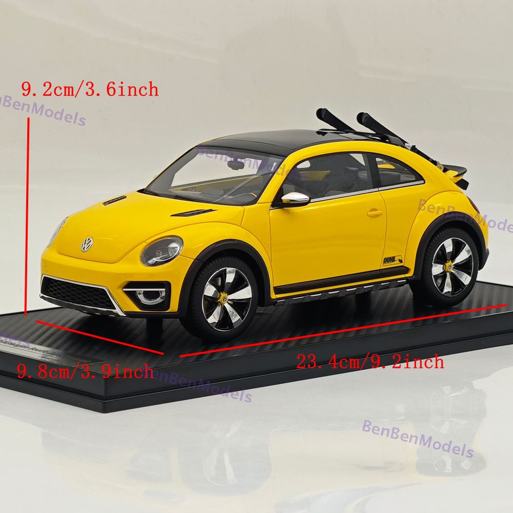 1/18 Volkswagen Beetle Dune Concept Radscale Yellow Resin Car Limited Collection