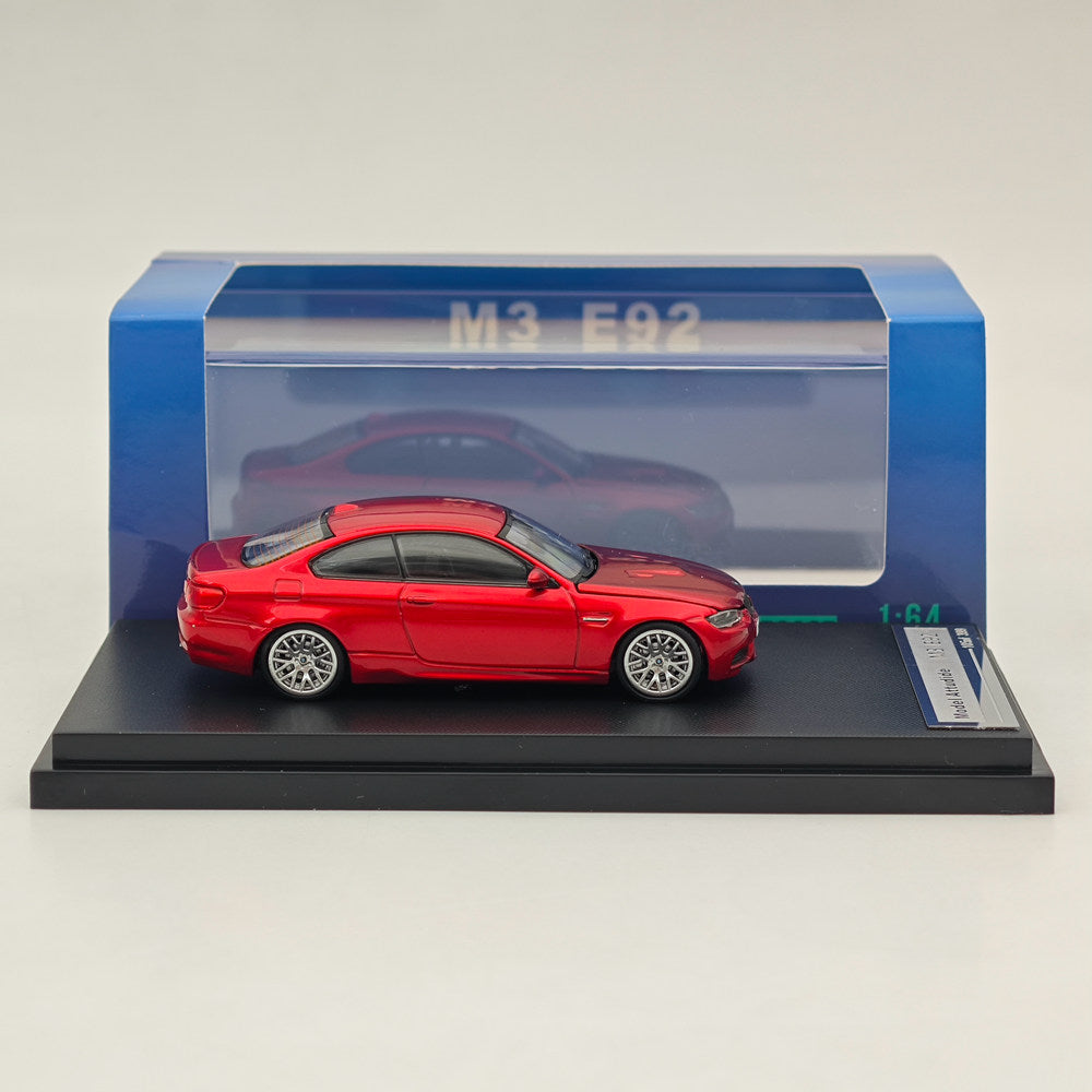 Modèle réduit de voiture moulée sous pression BMW E92 M3 rouge métallisé, édition limitée, 1/64