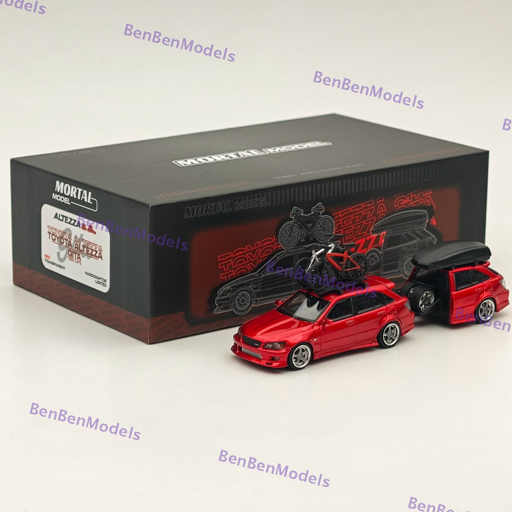 Mortal Masterpiece 2025 HEC Beijing Auto Model Expo Official 1:64 Diecast Toyota Altezza Gita Lexus IS200 Comes with trailer