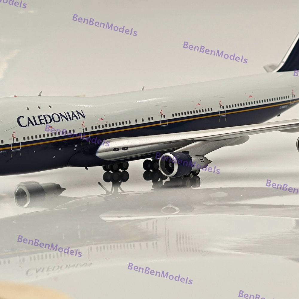 Caledonian Airways Boeing 747 G-BMGS / WITH STAND / Passenger Airplane 1/200