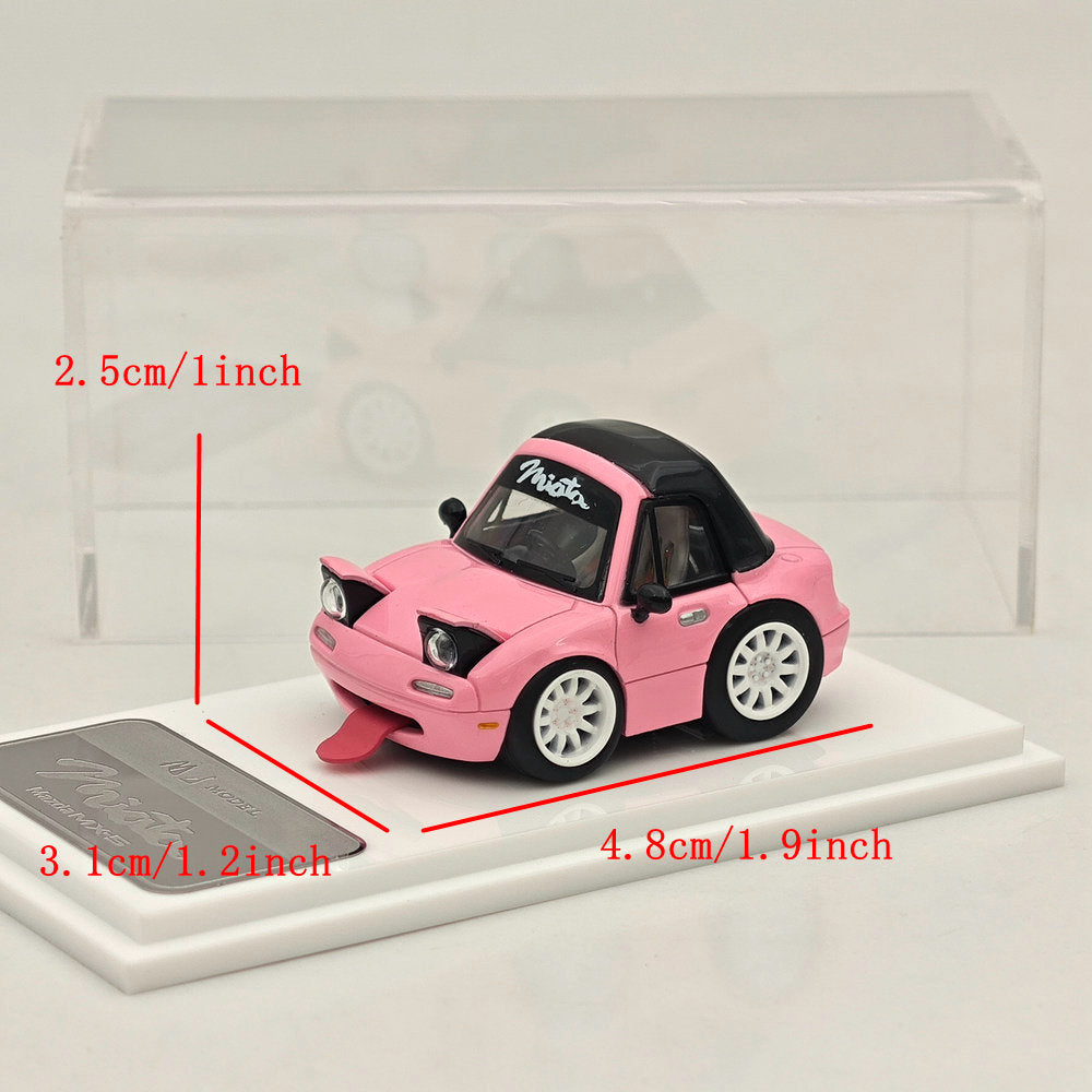MJ 1:64 Miniature Mazda mx5 Q miata na Resin Car Models Toys Hobby Collection Gifts Limited Edition