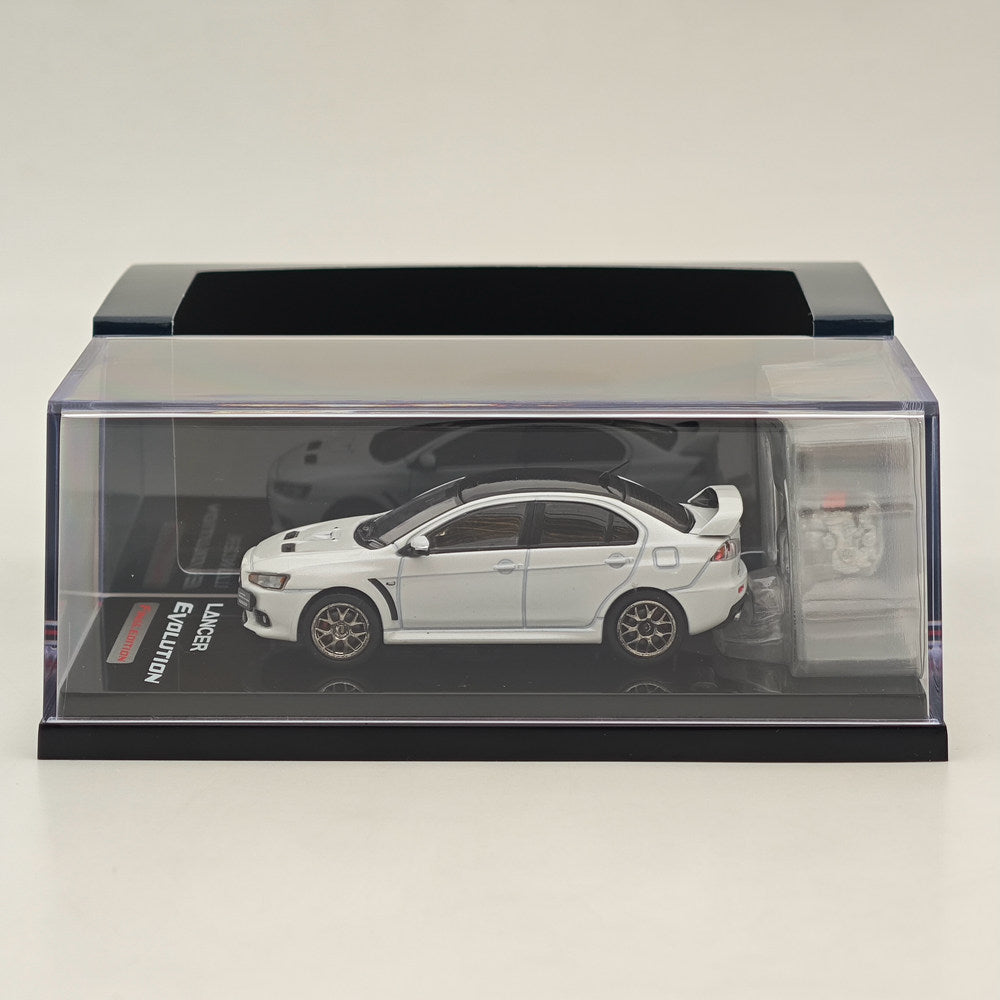Hobby Japan 1/64 Mitsubishi Lancer Evolution X Final Edition White HJ642053CWP In Stock - US