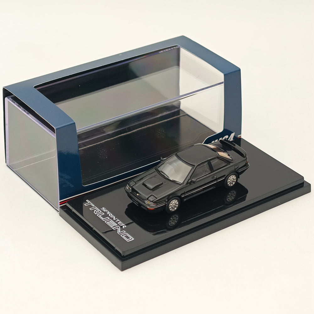 Modèle réduit moulé sous pression Toyota SPRINTER TRUENO GT-Z AE92 Noir métallisé 1/64 Hobby Japan