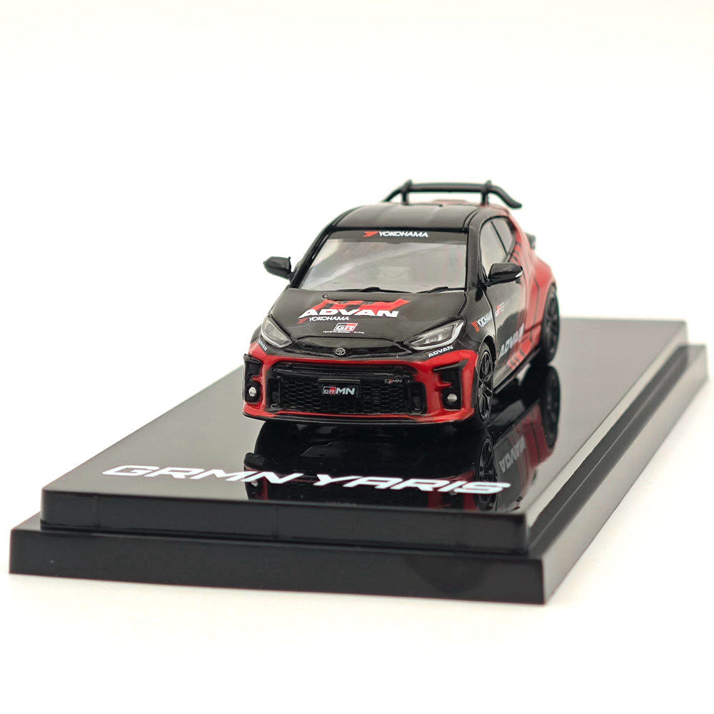 Hobby Japan 1:64 Toyota GRMN YARIS Circuit Package YOKOHAMA ADVAN COLOR (Customized Color Version) HJ643024CAV Diecast Models Car Collection